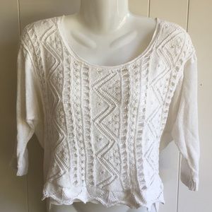 FINAL SALE - Double layer knit sweater